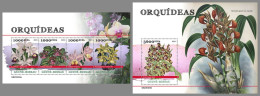 GUINEA-BISSAU 2023 MNH Orchids Orchideen M/S+S/S – IMPERFORATED – DHQ2422 - Orchideeën