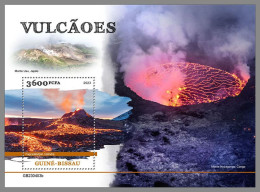 GUINEA-BISSAU 2023 MNH Volcanoes Vulkane S/S – IMPERFORATED – DHQ2422 - Volcans