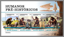GUINEA-BISSAU 2023 MNH Prehistoric Humans Präh. Menschen M/S – IMPERFORATED – DHQ2422 - Prehistorics