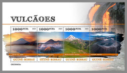 GUINEA-BISSAU 2023 MNH Volcanoes Vulkane M/S – IMPERFORATED – DHQ2422 - Vulcani