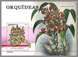 GUINEA-BISSAU 2023 MNH Orchids Orchideen S/S – IMPERFORATED – DHQ2422 - Orchideen