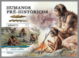 GUINEA-BISSAU 2023 MNH Prehistoric Humans Präh. Menschen S/S – IMPERFORATED – DHQ2422 - Vor- U. Frühgeschichte