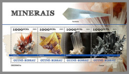 GUINEA-BISSAU 2023 MNH Minerals Mineralien M/S – IMPERFORATED – DHQ2422 - Mineralien