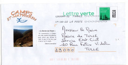 Entier Postal PAP Local Personnalisé Corrèze Camps St Mathurin En Xaintrie. Vallée De La Dordogne Rocher Du Peintre - PAP: Sonstige (1995-...)