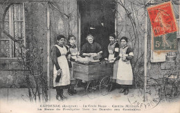 CAPDENAC (Aveyron) - La Croix Bleue - Cantine Militaire - La Bonne Du Presbytère, Cantinières - Voyagé 1921 (2 Scans) - Andere & Zonder Classificatie