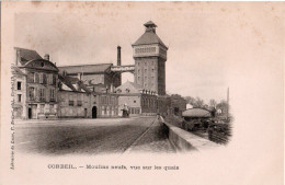 CORBEIL ( 91 ) - Moulins Neufs , Vue Sur Les Quais - Corbeil Essonnes