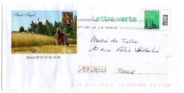 Entier Postal PAP Local Personnalisé Corrèze Saint Angel Blason Lion Château Champ De Blé Cheval Au Travail - Prêts-à-poster:  Autres (1995-...)