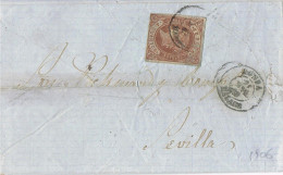 55278. Carta Entera RONDA (Malaga) 1863. Fechador Tipo II. Escasa - Covers & Documents