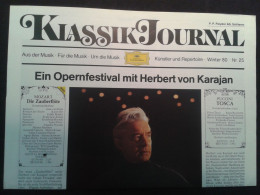 KARAJAN ABBADO MAAZEL POLLINI KEMPFF KLASSIK JOURNAL WINTER 1980 - Publicités