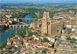 CPM - édit. APA-POUX - 1244 - ALBI - Vue Aérienne Sur La Basilique Ste Cécile - Albi