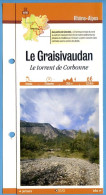 38 Isère LE GRAISIVAUDAN Torrent De Corbonne  Rhone Alpes Fiche Dépliante Randonnées Balades - Géographie