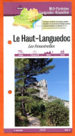 34 Hérault LE HAUT LANGUEDOC Les Fenestrelles  Languedoc Roussillon Fiche Dépliante Randonnées Balades - Géographie