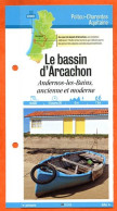 33 Gironde LE BASSIN D'ARCACHON ANDERNOS LES BAINS  Aquitaine Fiche Dépliante Randonnées  Balades - Géographie