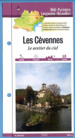 30 Gard LES CEVENNES Le Sentier Du Ciel  Languedoc Roussillon Fiche Dépliante Randonnées Balades - Géographie