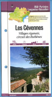 30 Gard  LES CEVENNES Villages Viganais Circuit Des Ruthènes  Midi Pyrénées Fiche Dépliante Randonnées Balades - Géographie