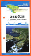 29 Finistère LE CAP SIZUM  TOUR DE LA POINTE DU RAZ  Bretagne Fiche Dépliante Randonnées Balades - Géographie