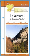 26 Drome LE VERCORS Domaine D'Ambel Rhone Alpes Fiche Dépliante Randonnées Balades - Géographie
