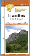 26 Drome LE VALENTINOIS Le Pas De Bouvaret Rhone Alpes Fiche Dépliante Randonnées Balades - Géographie
