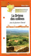 26 Drome LA DROME DES COLLINES AVEC FACTEUR CHEVAL  Rhone Alpes Fiche Dépliante Randonnées Balades - Géographie