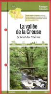23 Creuse VALLEE DE LA CREUSE Le Pont Des Chèvres  Auvergne Limousin Fiche Dépliante Randonnées Balades - Géographie
