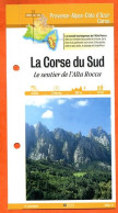 20 2A Corse Du Sud  LA CORSE DU SUD SENTIER DE  ALTA ROCCA Fiche Dépliante Randonnées Balades - Géographie