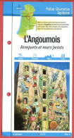 16 Charente ANGOUMOIS Remparts Et Murs Peints  Poitou Charentes Fiche Dépliante Randonnées Balades - Géographie