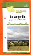 15 Cantal LA MARGERIDE CHEMIN DES RUISSEAUX  Auvergne Limousin Fiche Dépliante  Randonnées Balades - Geographie