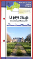 14 Calvados LE PAYS D'AUGE Vallée Des Boudards Normandie Fiche Dépliante Randonnées Balades - Geographie