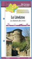 12 Aveyron LE LEVEZOU Chemin Des Croix  Midi Pyrénées Fiche Dépliante Randonnées Balades - Geographie