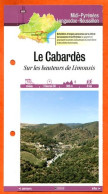 11 Aude LE CABARDES SUR HAUTEURS DE LIMOUSIS Languedoc Roussillon Fiche Dépliante Randonnées Balades - Géographie