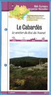 11 Aude LE CABARDES Sentier Du Roc Du Nouret  Languedoc Roussillon Fiche Dépliante Randonnées Balades - Geografía