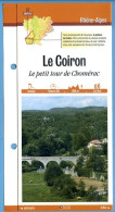 07 Ardèche LE COIRON Le Petit Tour De Chomérac Rhone Alpes Fiche Dépliante  Randonnées Balades - Aardrijkskunde