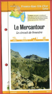 06 Alpes Maritimes LE MERCANTOUR Circuit De Fenestre PACA Fiche Dépliante  Randonnées Balades - Géographie