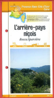 06 Alpes Maritimes ARRIERE PAYS NICOIS Rocca Spavièra PACA Fiche Dépliante  Randonnées Balades - Geographie