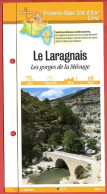 05 Hautes Alpes LE LARAGNAIS Gorges De La Méouge PACA Fiche Dépliante  Randonnées Balades - Geographie