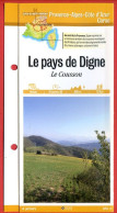 04 Alpes Haute Provence LE PAYS DE DIGNE Le Cousson  PACA Fiche Dépliante  Randonnées Balades - Geographie