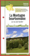 03 Allier LA MONTAGNE BOURBONNAISE Le Roc Du Vacher  Auvergne Fiche Dépliante  Randonnées Balades - Geografía