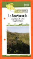 03 Allier LE BOURBONNAIS GORGES DU CHER  Auvergne Limousin Fiche Dépliante  Randonnées Balades - Géographie