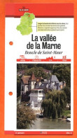 94 Val De Marne LA VALLEE DE LA MARNE BOUCLE DE SAINT MAUR Ile De France Fiche Dépliante Randonnées  Balades - Geografía