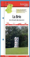 94 Val De Marne LA BRIE Circuit Des Lavoirs Ile De France Fiche Dépliante Randonnées  Balades - Géographie