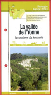 89 Yonne LA VALLEE DE L'YONNE Rochers Du Saussois Bourgogne Fiche Dépliante Randonnées  Balades - Geographie