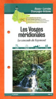 88 Vosges LES VOSGES MERIDIONALES La Cascade De Faymont  Val D'Ajol Lorraine Fiche Dépliante Randonnées  Balades - Geographie