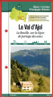 88 Vosges LE VAL D'AJOL La Beuille Sur La Ligne Partage Des Eaux Lorraine Fiche Dépliante Randonnées  Balades - Aardrijkskunde
