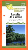 87 Haute Vienne LA VALLEE DE LA VIENNE GORGES   Auvergne Limousin Fiche Dépliante Randonnées  Balades - Géographie