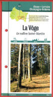88 Vosges LA VOGE Vallon Saint Martin Lorraine Fiche Dépliante Randonnées  Balades - Geographie