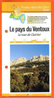84 Vaucluse LE PAYS DU VENTOUX TOUR DE CLAIRIER PACA Fiche Dépliante Randonnées  Balades - Géographie