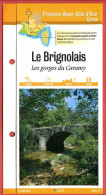 83 Var LE BRIGNOLAIS Gorges De Caramy  PACA Fiche Dépliante Randonnées  Balades - Geographie