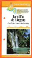 83 Var LA VALLEE DE L' ARGENS CARCES CHUTES CARAMY PACA Fiche Dépliante Randonnées  Balades - Géographie