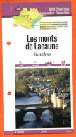 81 Tarn LES MONTS DE LACAUNE SICARDENS   Midi Pyrénées Fiche Dépliante Randonnées  Balades - Aardrijkskunde