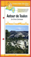 83 Var AUTOUR DE TOULON Le Gros Cerveau  PACA Fiche Dépliante Randonnées  Balades - Geografía